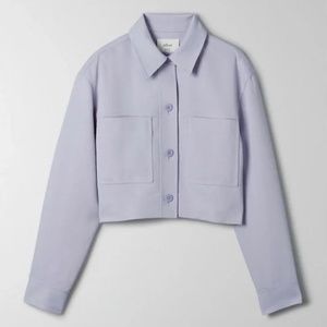 Aritzia Wilfred Little Cropped Jacket Lavish Lavender Size XXS